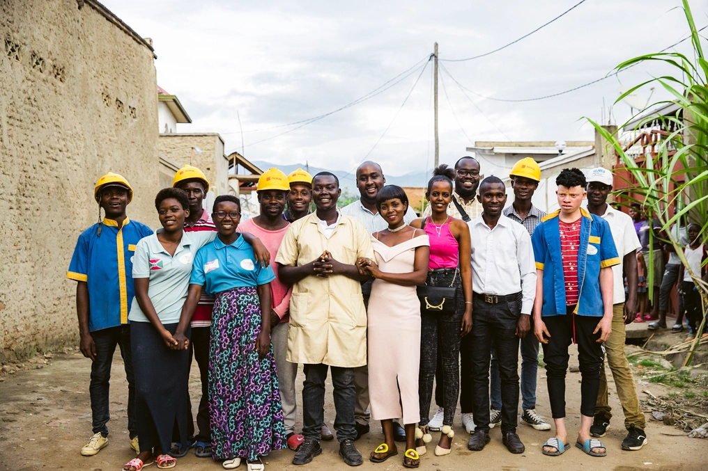 Papa Coriandre and employees