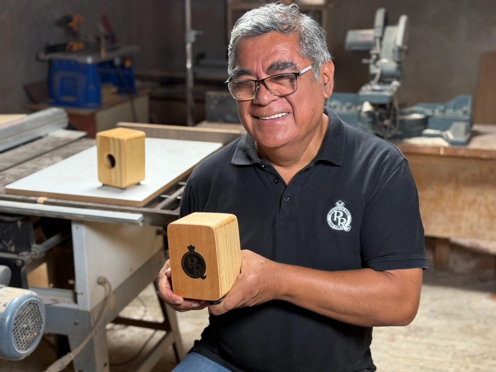 Pedro with cajon